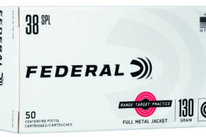 Federal RTP38130 Range & Target  38Special 130gr Full Metal Jacket 50 Per Box/20 Case