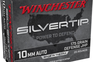 Winchester Ammo W10MMST Super X  10mmAuto 175gr Silvertip Jacket Hollow Point 20 Per Box/10 Case