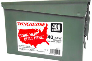 Winchester Ammo WW40C USA Ammo Can 40S&W 165gr Full Metal Jacket Truncated Cone 400 Per Box/2 Case