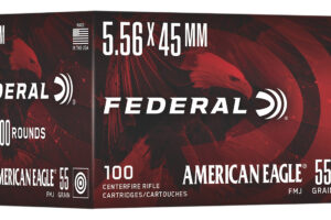 Federal AE193C American Eagle  5.56x45mm 55gr Full Metal Jacket 100 Per Box/5 Case