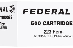 Federal FC223F500   223Rem 55gr Full Metal Jacket 500 Per Box/2 Case