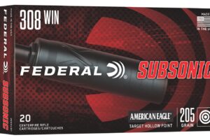 FED 308SUB1      308  205GR THP SUBSONIC 20/10