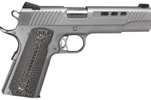 Diamondback DB1911SS 1911 Limited Edition 45 ACP 8+1 5" Stainless Match Grade Barrel, Ported/Serrated Stainless Steel Slide & Frame w/Beavertail, Black G10 Grip