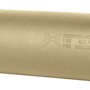 Huxwrx 2747 FLOW 762 TI  30 Cal (7.62mm), 6.70" FDE Titanium, 5/8"-24 tpi DT Mount