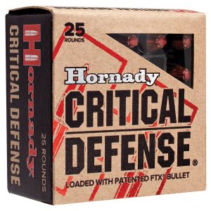 Hornady 90240 Critical Defense Lite 9mmLuger 100gr Hornady Flex Tip eXpanding 25 Per Box/10 Case