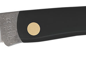 Case 00092 Sod Buster 3.70" Folding Skinner Plain Etched As-Ground Tru-Sharp SS Blade/Smooth Black Synthetic Handle
