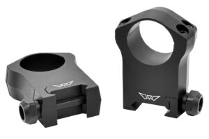 Warne 7204M Scope Rings Mountain Tech Matte Black 1" Ultra High 0 MOA