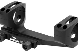 Warne LRSKEL34TW Skeletonized Scope Mount/Ring Combo Extended Black Anodized 34mm Tube MSR Ultra High Rings 20 MOA