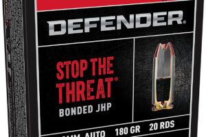 Winchester Ammo S10MMPDB Defender 10mmAuto 180gr Bonded Jacket Hollow Point 20 Per Box/10 Case