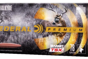 Federal P224VLKBTSX1 Premium 224Valkyrie 78gr Barnes TSX 20 Per Box/10 Case