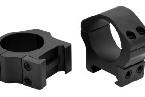 Warne 500M Horizontal Rings Maxima Matte Black 1" Low 0 MOA