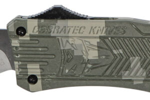 CobraTec Knives MADCCTK1MTNS CTK-1 Medium 3" OTF Tanto Plain D2 Steel Blade/Army DigiCamo Aluminum Handle Features Glass Breaker Includes Pocket Clip