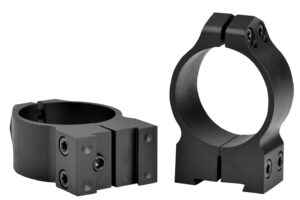 Warne 14B1M Maxima Matte Black Steel 30mm Tube Medium Vertical Split Dovetail, 0 MOA Fits CZ 527