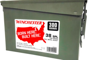 Winchester Ammo WW38C USA Ammo Can 38Special 130gr Full Metal Jacket 300 Per Box/2 Case