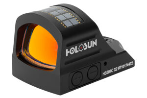 Holosun HS507CX2 507 Black Anodized 1 x 0.63" x 0.91" 2 MOA Red Dot/32 MOA Circle Multi Reticle