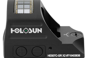 Holosun HE507CGRX2 507 Black Anodized 1 x 0.63" x 0.91" 2 MOA Green Dot/32 MOA Circle Multi Reticle
