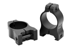 Warne V401M Scope Rings Vapor Matte Black 1" Medium 0 MOA