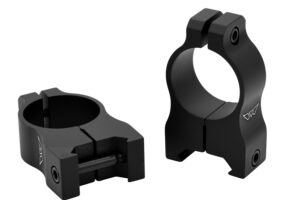 Warne V402M Scope Rings Vapor Matte Black 1" High 0 MOA