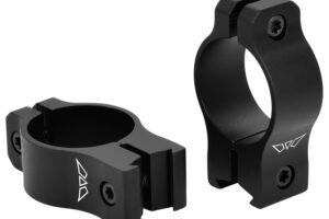Warne V421M Rimfire Rings Vapor Matte Black Aluminum 1" Tube Medium Rimfire/Vertical Split 3/8" Dovetail 0 MOA