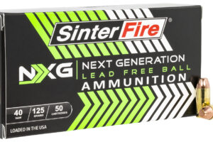 SinterFire Inc SF40125NXG Next Generation (NXG) 40S&W 125gr Lead Free Ball 50 Per Box/20 Case