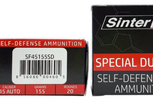 SinterFire Inc SF45155SD Special Duty (SD) 45ACP 155gr Lead Free Frangible Hollow Point 20 Per Box/10 Case