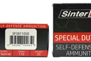 SinterFire Inc SF38110SD Special Duty (SD)  38Special 110gr Lead Free Frangible Hollow Point 20 Per Box/10 Case