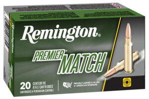 Remington Ammunition 27682 Premier Match 223Rem 52gr Boat Tail Hollow Point 20 Per Box/10 Case