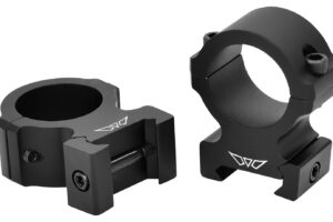Warne V602M Horizontal Rings Vapor Matte Black 1" High 0 MOA