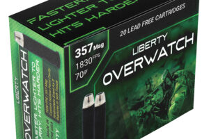 Liberty Ammunition LAOW357701830 OverWatch  357Mag 70gr Open Cavity Design 20 Per Box/50 Case