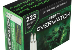Liberty Ammunition LAOW223553000 OverWatch  223Rem 55gr 20 Per Box/50 Case