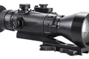 AGM Global Vision 15WP4423474111 Wolverine Pro-4 3APW Night Vision Rifle Scope Matte Black 4x70mm Gen 3 Auto-Gated White Phosphor Illuminated Red Chevron w/Ballistic Drop Reticle