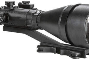 AGM Global Vision 15WP6623474111 Wolverine Pro-6 3APW Night Vision Rifle Scope Matte Black 6x100mm Gen 3 Auto-Gated White Phosphor Illuminated Red Chevron w/Ballistic Drop Reticle