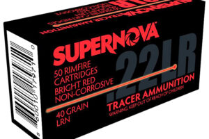 Supernova PMSN22LRR Red Tracer Non-Corrosive 22 LR 40 gr Lead Round Nose 50 Per Box/ 100 Cs
