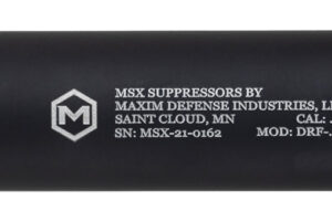 Maxim Defense MXM48351 DRF 22 Cal (Rimfire), 5.90" Black Titanium/Aluminum, 1/2"-28 tpi Direct Thread Mount