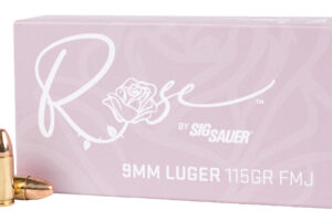Sig Sauer E9MMB1ROSE50 Rose  9mm Luger 115gr Full Metal Jacket 50 Per Box/20 Case