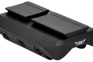 Warne 6112M Red Dot Reflex Mount Shotgun Rib Black Anodized Aluminum Fits Mini RDR Sights w/ACRO Interface