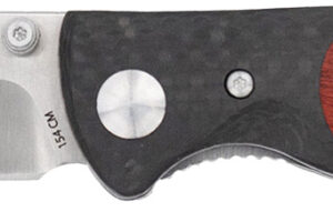 CobraTec Knives CTBRN Baron EDC 3.25" Folding Drop Point Plain Satin 154CM SS Blade, 4.25" Carbon Fiber/Pakkawood Handle