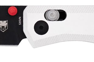 CobraTec Knives CTRGTSIL Regent EDC 3.25" Flip Open Plain Black TiCN S35VN Blade, 4.25" Silver Aluminum Handle