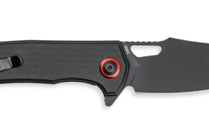 CobraTec Knives CTWOLVERINEGRN Wolverine  3.13" OTF Drop Point Plain Black TiCN D2 Steel Blade, 4.25" Black Textured G10 Handle