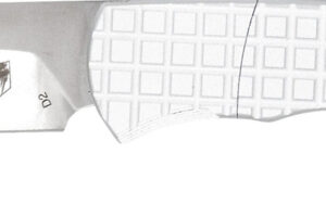 CobraTec Knives CTCLNHRSIL Cyclone Hidden Release 3" OTF Plain Satin D2 Steel Blade, 4" White Aluminum Handle