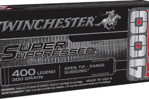 Winchester Ammo SUP400 Super Suppressed  400Legend 300gr Open Tip 20 Per Box/10 Case