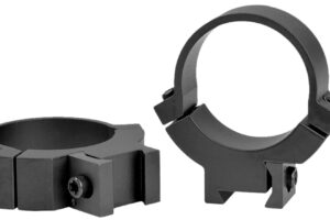 Warne 731M Rimfire 70/30 Horizontal Split Black Steel 30mm Tube Medium 3/8"/11mm Dovetail