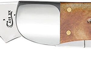 Case 03574 Hunter  4.10" Folding Plain Mirror Polished Tru-Sharp SS Blade, 6.5 BoneStag Handle