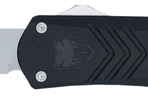 CobraTec Knives MBLKFSXGEN3TNS FS-X Gen III Medium 3" OTF Tanto Plain Stonewashed D2 Steel Blade, 4.68" Aluminum Handle