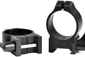 Warne 214LM Vertical Rings Maxima Matte Black 30mm Medium Quick Detach 0 MOA