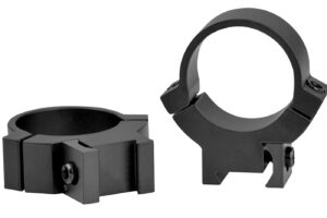 Warne 721M Rimfire 70/30 Horizontal Split Matte Black Steel 1" Tube Medium 3/8"/11mm Dovetail 0 MOA