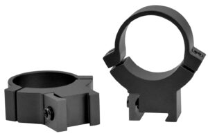 Warne 722M Rimfire 70/30 Horizontal Split Matte Black Steel 1" Tube High 3/8"/11mm Dovetail 0 MOA