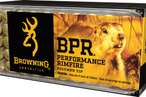 Browning Ammo B195117050 BPR Performance Rimfire  17HMR 17gr Polymer Tip 50 Per Box/20 Case