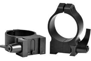 Warne 14TLM Tikka Maxima Matte Black 30mm Medium Quick Detach 0 MOA