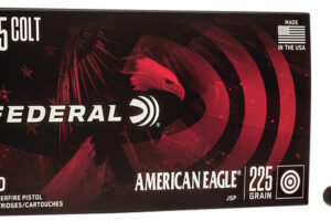 Federal AE45LC American Eagle Handgun 45Colt 225gr Jacketed Soft Point 50 Per Box/20 Case
